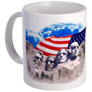 mount rushmore mug – ceramic 11oz coffee/tea cup gift stocking stuffer