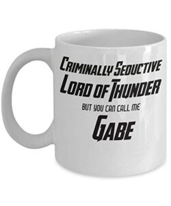 gabe coffee mug lord of thunder funny gift ideas mens first name husband dad son brother