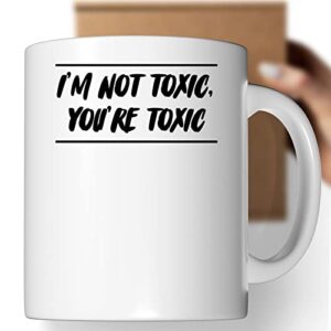 coffee mug i’m not toxic funny reading funny tea christmas stocking stuffers 861006