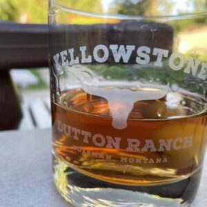 Yellowstone Dutton Ranch Old Fashioned Whiskey Rocks Glass - Made in USA