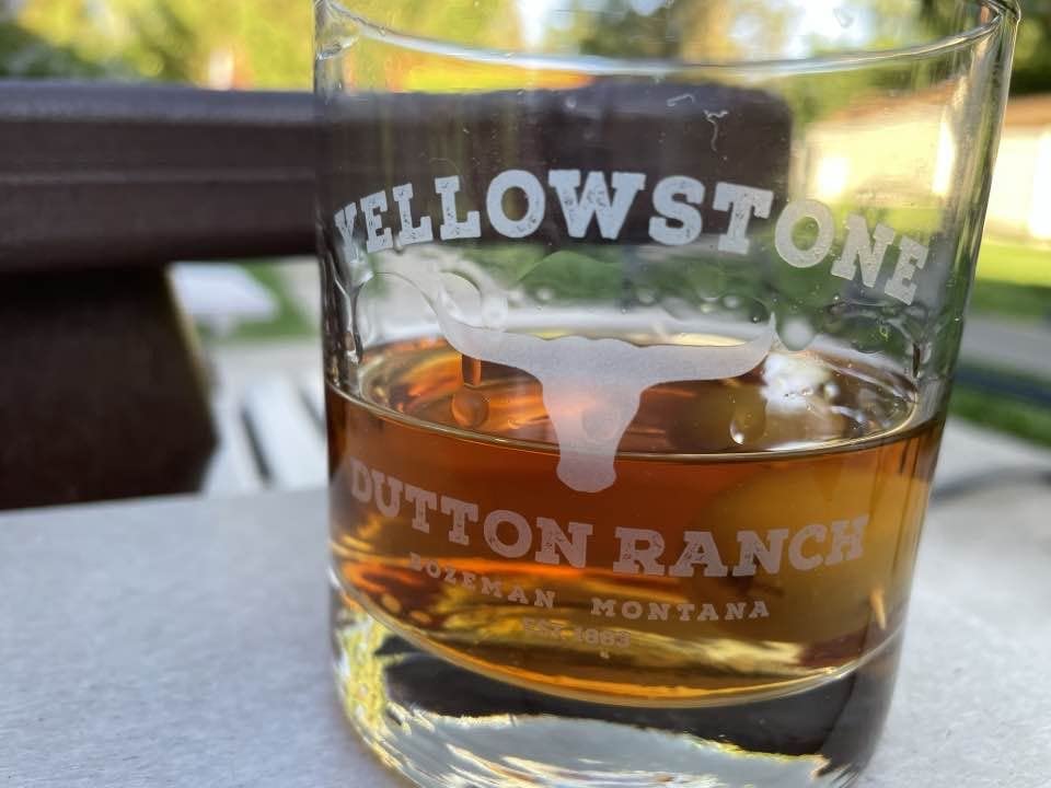 Yellowstone Dutton Ranch Old Fashioned Whiskey Rocks Glass - Made in USA