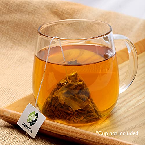 Libamtea Tea Sampler Gift Sets - Assorted Tea Gift Box - 24 Count Tea Bags,4 Tea Flavors | 100% Natural Ingredients | Holiday Gifts for Women（Peach Oolong,Jasmine,Rose Black,Rooibos）
