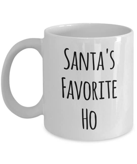 Agriism Santa's Favorite Ho Ho Ho Coffee Mug Funny Christmas Coffee Mugs Funny Christmas Gag Gifts Funny Santa Mug Stocking Stuffer