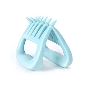 meat claws for shredding，bbq meat shredder claws,meat claws for shredding pulled pork, chicken, turkey, and beef- handling & carving food，easily lift, handle, shred, and cut meats (light blue)