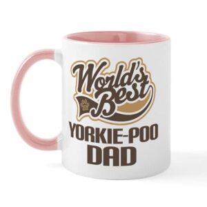 cafepress yorkie poo dog dad mug ceramic coffee mug, tea cup 11 oz