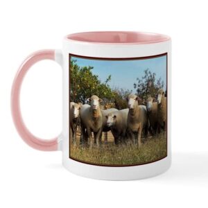 cafepress ewephoric sheep tapestry image mugs ceramic coffee mug, tea cup 11 oz