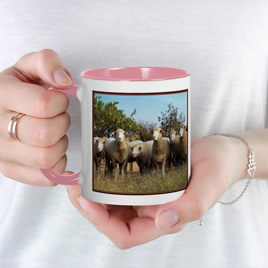 CafePress Ewephoric Sheep Tapestry Image Mugs Ceramic Coffee Mug, Tea Cup 11 oz