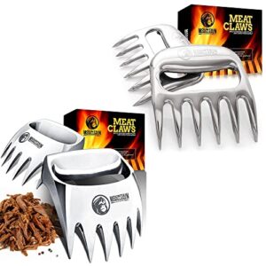 meat claws meat shredder for bbq best pulled pork shredder claw x 2 for barbecue, smoker, grill (solid metal) bundle with meat claws meat shredder for bbq 5.91 x 4.72 x 1.18 inches
