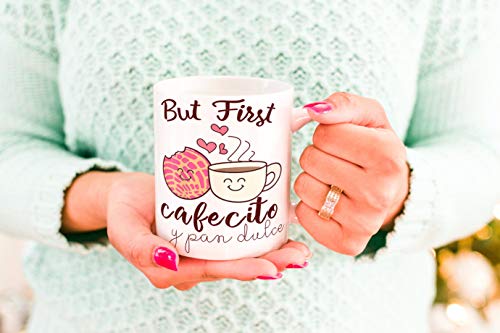 Happy Mothers Day Mug - Spanish Coffee and Conchas Pun Mama Cute Mother's Day Gift For Latina Mom Coffee Mug 11oz