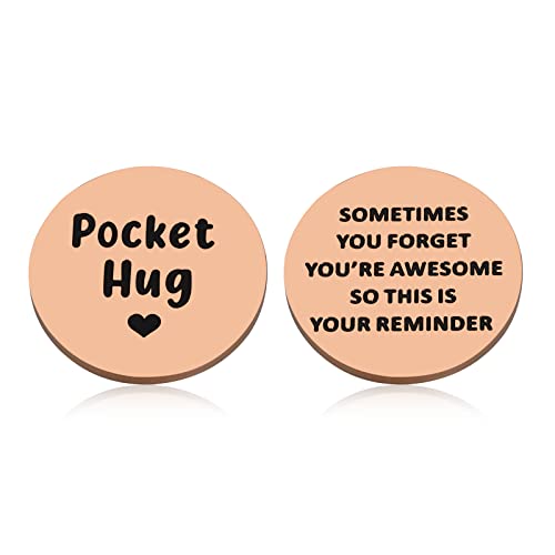 Gifts for Women Men Pocket Hug Inspirational Birthday Valentine's Day Christmas Gifts for Best Friend Women for Friend Son Daughter Thank You Office Appreciation Gift for Coworkers Graduation Her Him