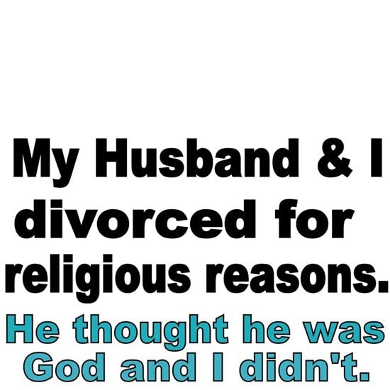 CafePress My Husband I Divorced For Religious Reasons. He T Ceramic Coffee Mug, Tea Cup 11 oz