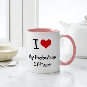 CafePress I Love My Probation Officer Mug Ceramic Coffee Mug, Tea Cup 11 oz