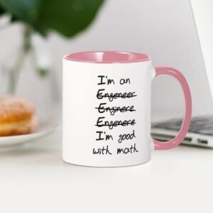 CafePress Engineer. Im Good With Math Mug Ceramic Coffee Mug, Tea Cup 11 oz