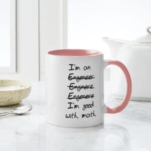 CafePress Engineer. Im Good With Math Mug Ceramic Coffee Mug, Tea Cup 11 oz