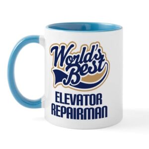 cafepress elevator repairman (worlds best) mug ceramic coffee mug, tea cup 11 oz