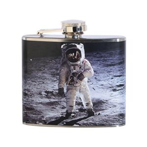 moon man 5 oz. stainless steel flask