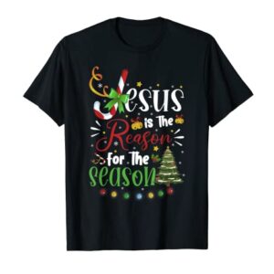 Christian Jesus The Reason Christmas Stocking Stuffer T-Shirt