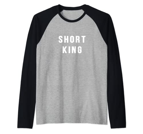 Short King great for stocking stuffer for short people Raglan Baseball Tee