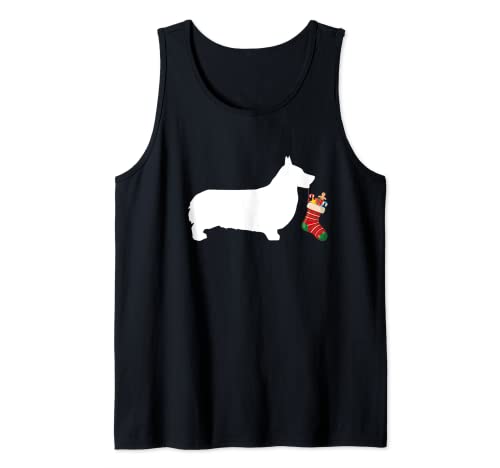 Pembroke Welsh Corgi Christmas Stocking Stuffer Dog Tank Top