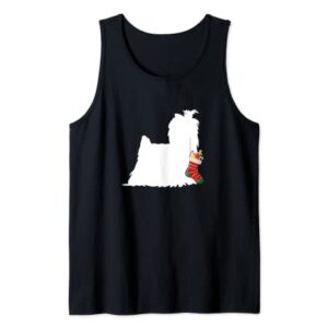 Yorkshire Terrier Christmas Yorkie Stocking Stuffer Dog Tank Top