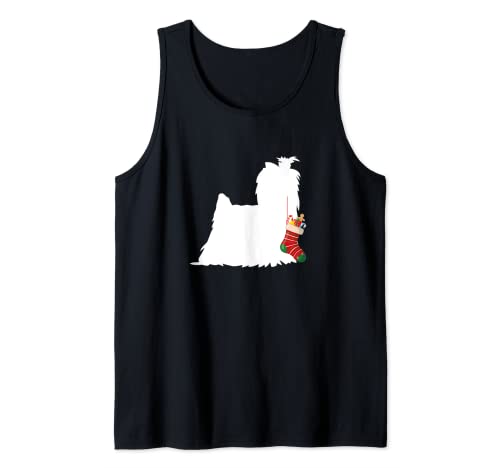 Yorkshire Terrier Christmas Yorkie Stocking Stuffer Dog Tank Top