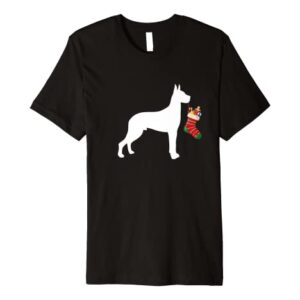 Great Dane Christmas Stocking Stuffer Dog Premium T-Shirt