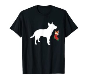 australian cattle dog christmas stocking stuffer dog t-shirt