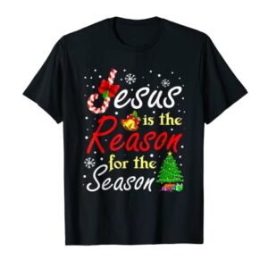 Christian Jesus The Reason Christmas Stocking Stuffer T-Shirt