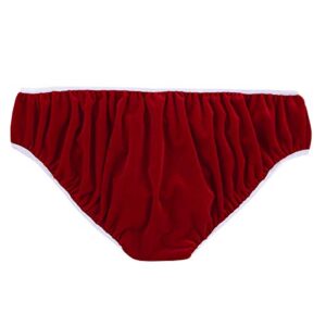 TiaoBug Mens Velvet Santa Christmas Boxer Shorts Festive Xmas Trunks Underwear Red Medium(Waist:29.5-53.0"/75-135cm)