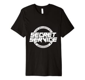 funny secret service membership spy agent movies mens premium t-shirt