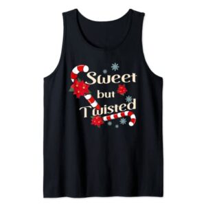 Sweet But Twisted Candy Cane Stocking Stuffer Christmas Tank Top