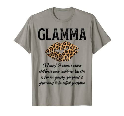 Glamma Like a Normal Grandma description Cute Leopard Lips T-Shirt