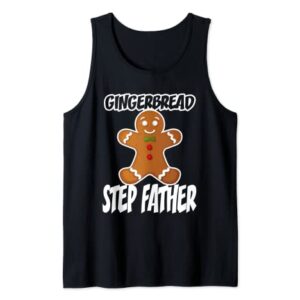 Mens Gingerbread Step Father Christmas Stocking Stuffer Tank Top
