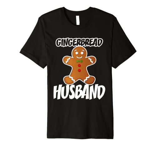 Mens Gingerbread Husband Christmas Stocking Stuffer Premium T-Shirt