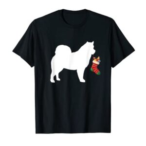 Alaskan Malamute Christmas Stocking Stuffer Dog T-Shirt