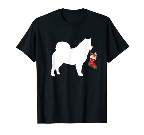 Alaskan Malamute Christmas Stocking Stuffer Dog T-Shirt