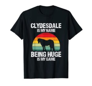 clydesdale design for clydesdale rider and draft horse t-shirt