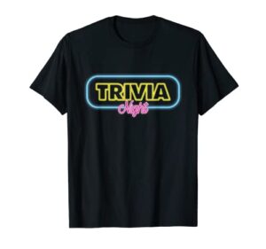 trivia night | pub game quiz show | trivia night t-shirt