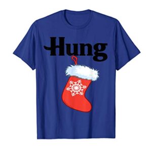 Hung Christmas Stocking Funny Well Hung Stocking stuffer T-Shirt