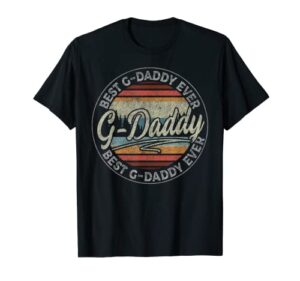 mens vintage american flag best g-daddy ever gift for fathers day t-shirt