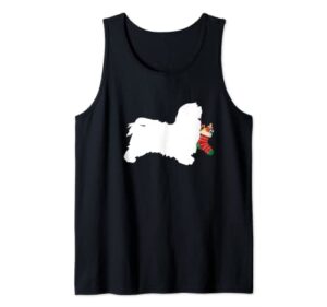 havanese christmas stocking stuffer dog tank top