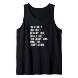 Funny Last Minute Christmas Stocking Stuffer Gag Gift Joke Tank Top