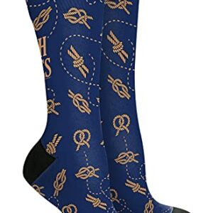 ThisWear Sailing Gifts For Women Life Is Full Of Tough Choices Sailing Knots 1-Pair Novelty Crew Socks