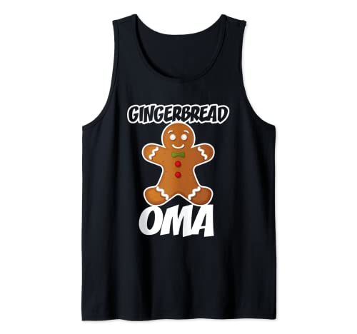 Gingerbread Oma Christmas Stocking Stuffer Tank Top