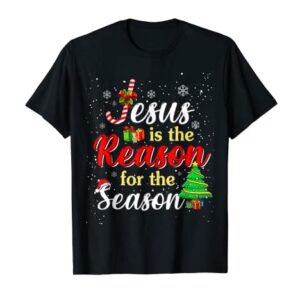 Christian Jesus The Reason Christmas Stocking Stuffer T-Shirt