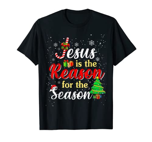 Christian Jesus The Reason Christmas Stocking Stuffer T-Shirt