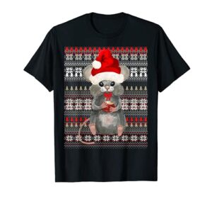 ugly christmas santa costume christmas mouse lover t-shirt