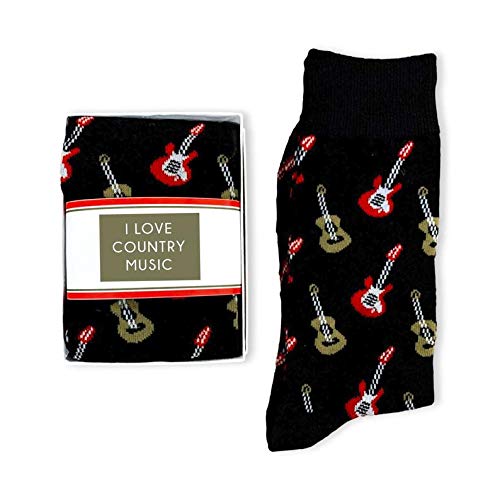 Guitar Gifts for men, Casual Fun Music-themed Guitar socks, Unisex, gift for husband, boyfriend, son birthday (guitarist legend)