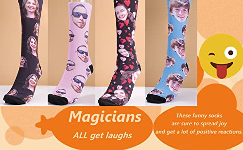 DayOfShe Custom Socks Face Socks for Men Personalized Socks with Picture Dog Socks Novelty Socks for Women Couple