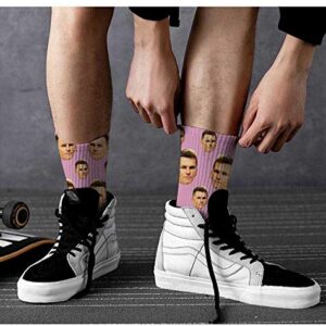 DayOfShe Custom Socks Face Socks for Men Personalized Socks with Picture Dog Socks Novelty Socks for Women Couple